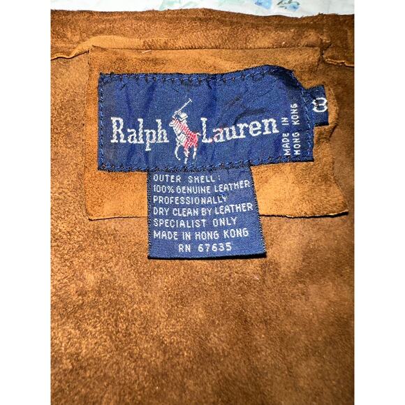VINTAGE RALPH LAUREN SUPPLE LAMB SUEDE WRAP SKIRT - Picture 3 of 6